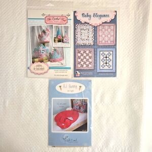 Baby Quilting Patterns Party Hats Blanket Bed Topper  Sewing Quilter Instruction